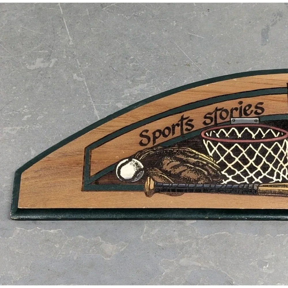 Handcrafted Sports Wooden Wall Plaque 